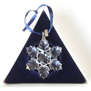 Swarovski 1996 Annual Crystal Snowflake/Star Holiday Ornament